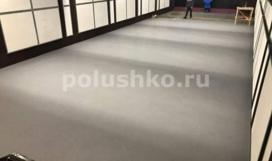 Полимерный наливной пол в стрелковом клубе