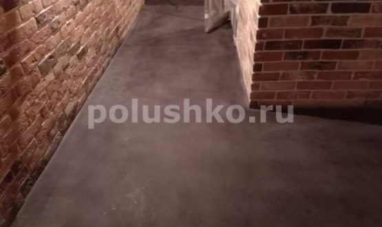 Лофт пол тонированный в черный цвет